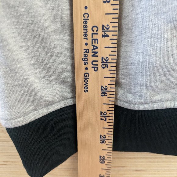 NOAH NYC x Adidas Originals Mens S Gray/Green/Yellow Raglan Hoodie Varsity Style - Picture 9 of 10